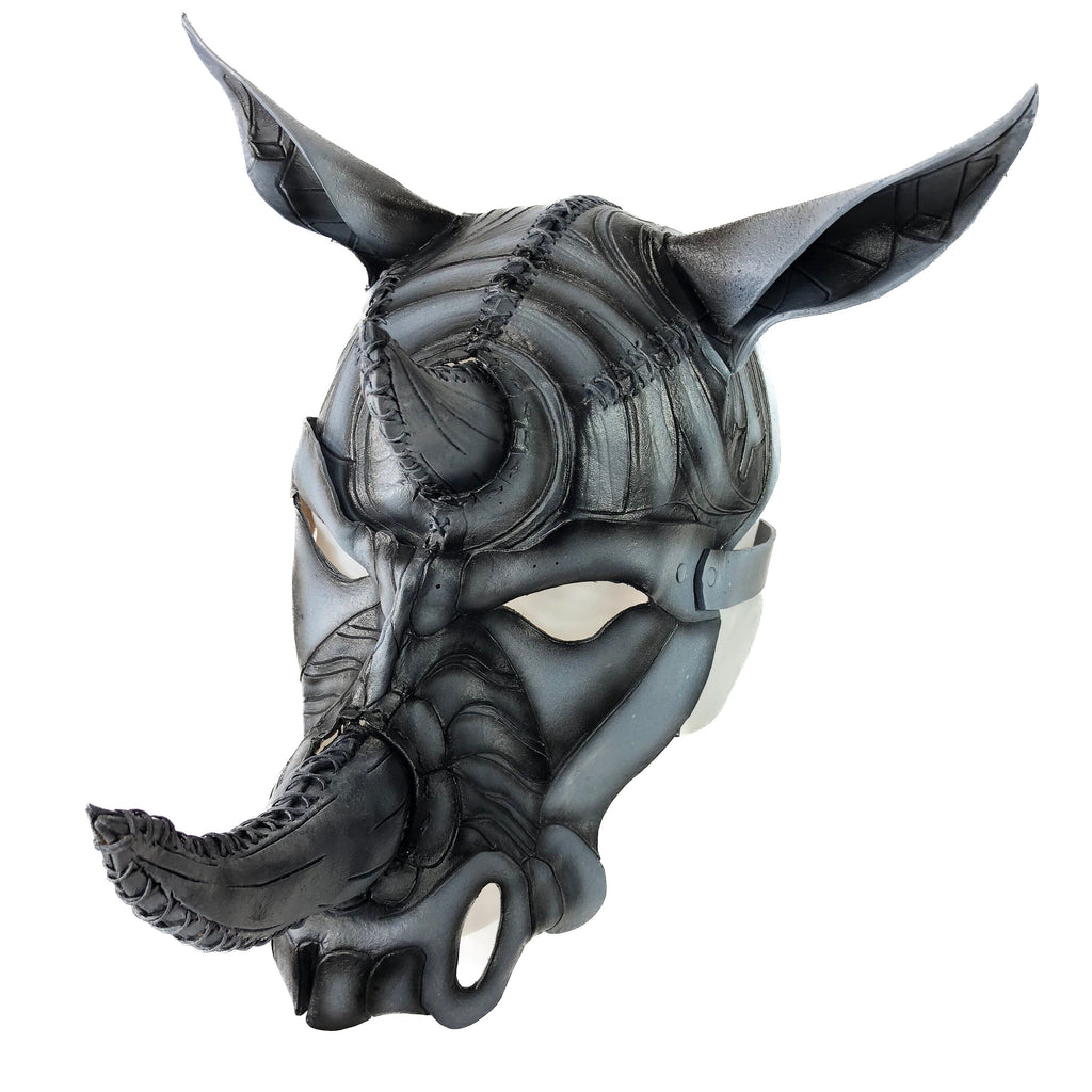 Rhino Handmade Genuine Leather Mask