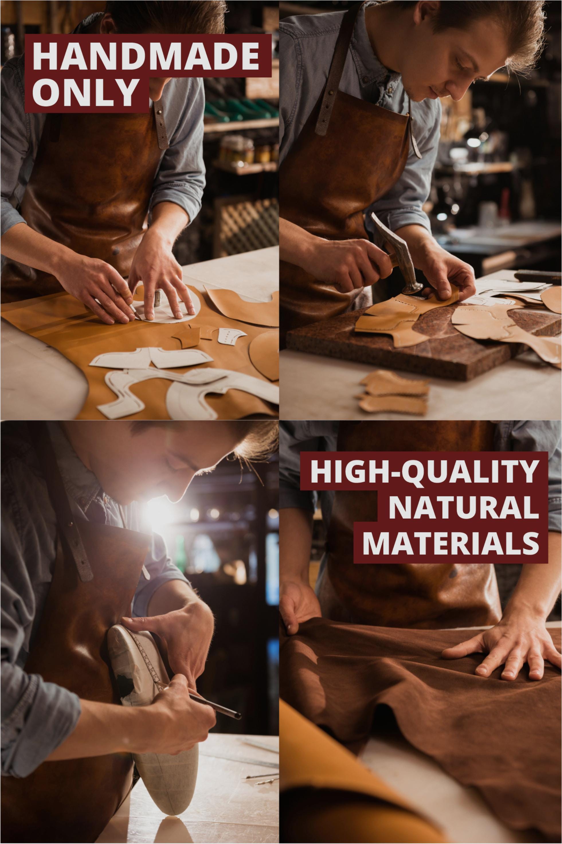 Red High Leather Boots "Aragorn"