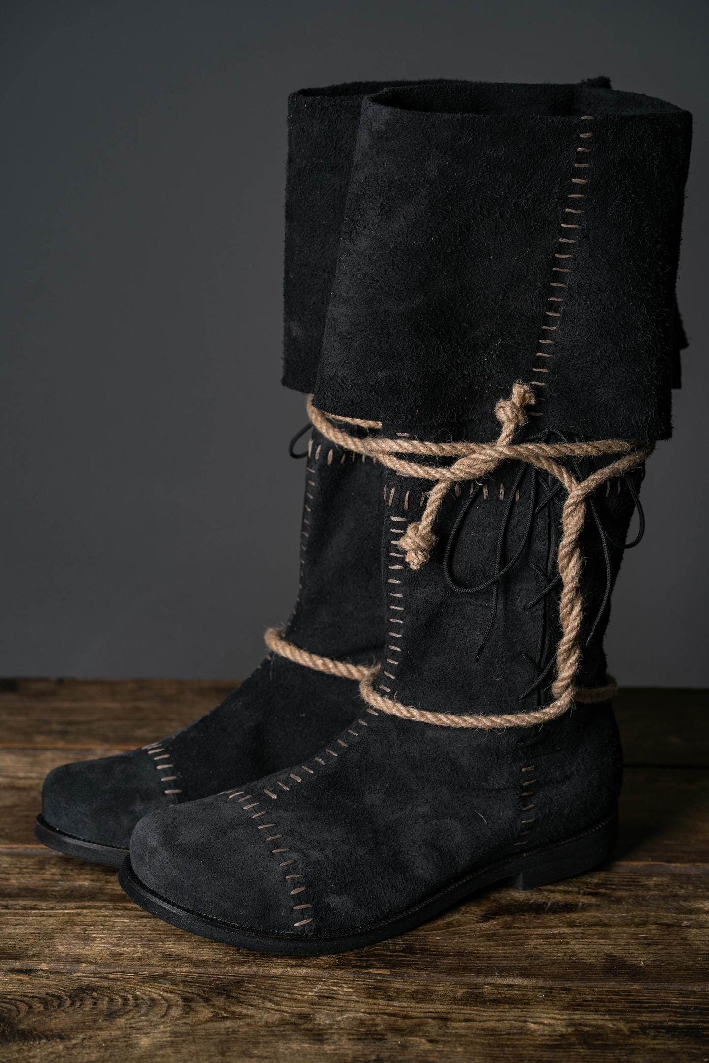 Aragorn's Black Suede Boots