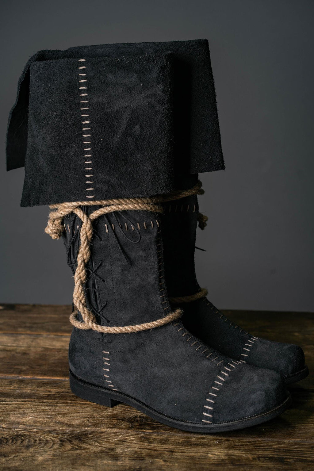 Aragorn's Black Suede Boots