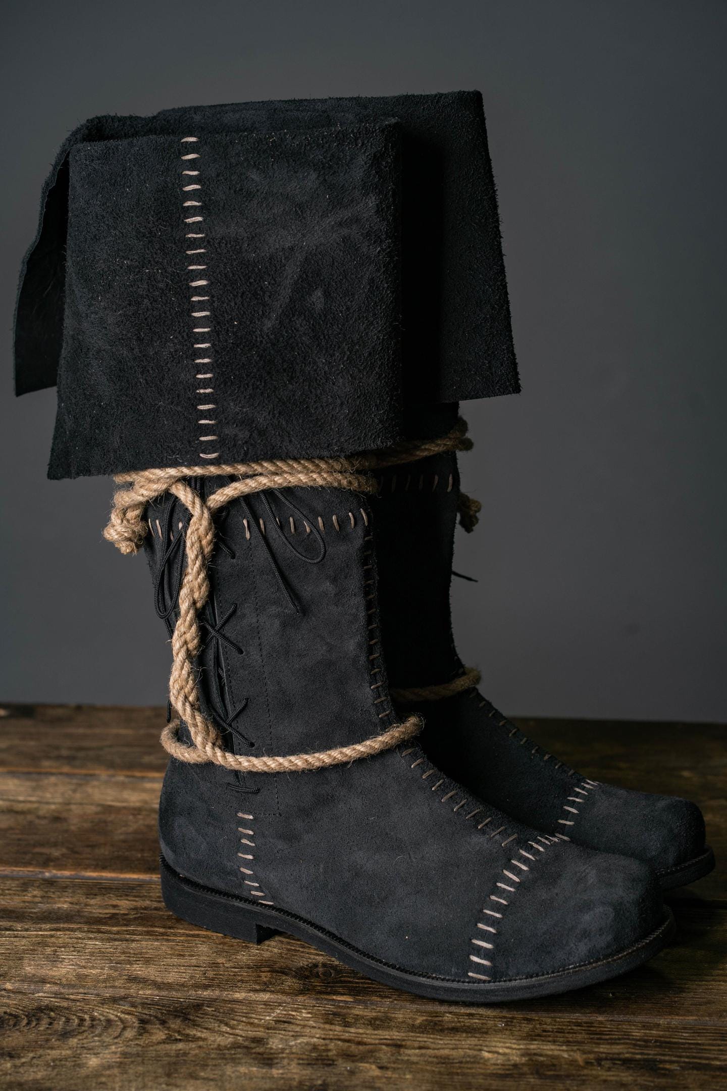 Aragorn's Black Suede Boots