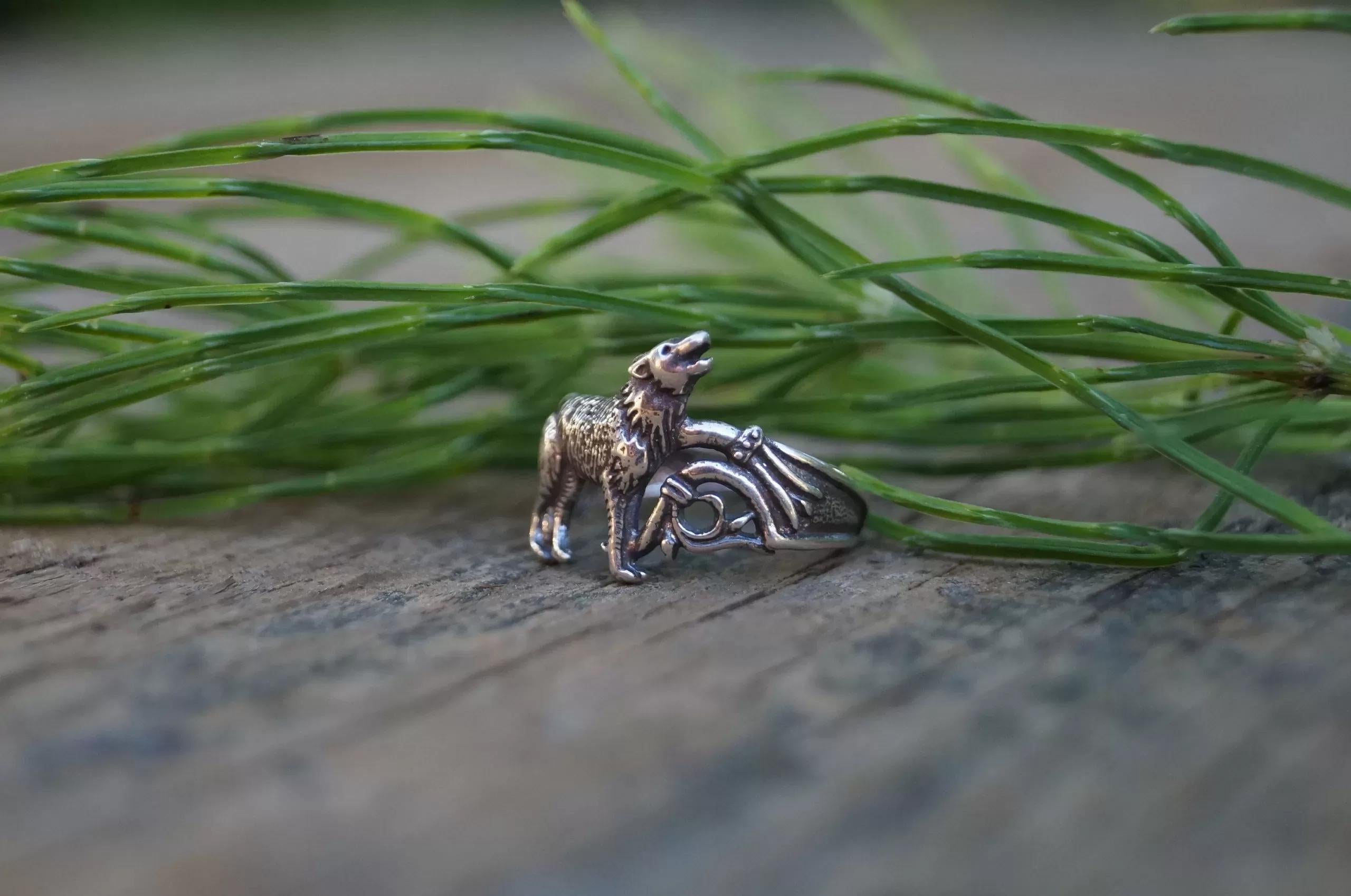 Fenrir Wolf Viking Ring