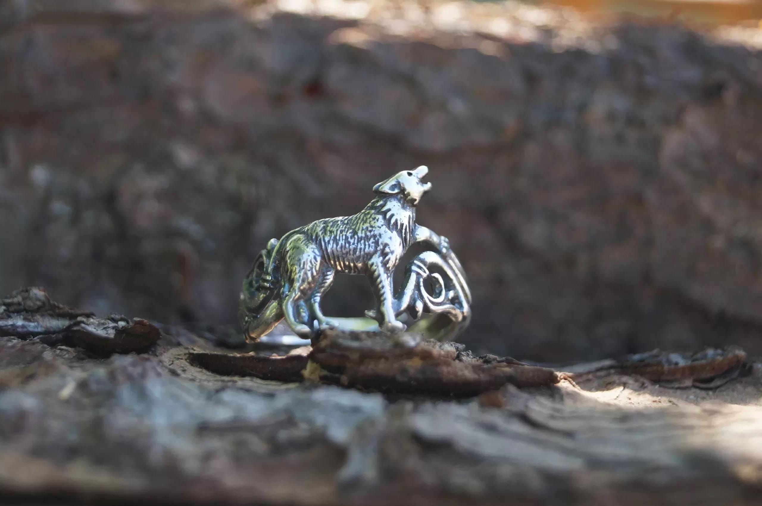 Fenrir Wolf Viking Ring