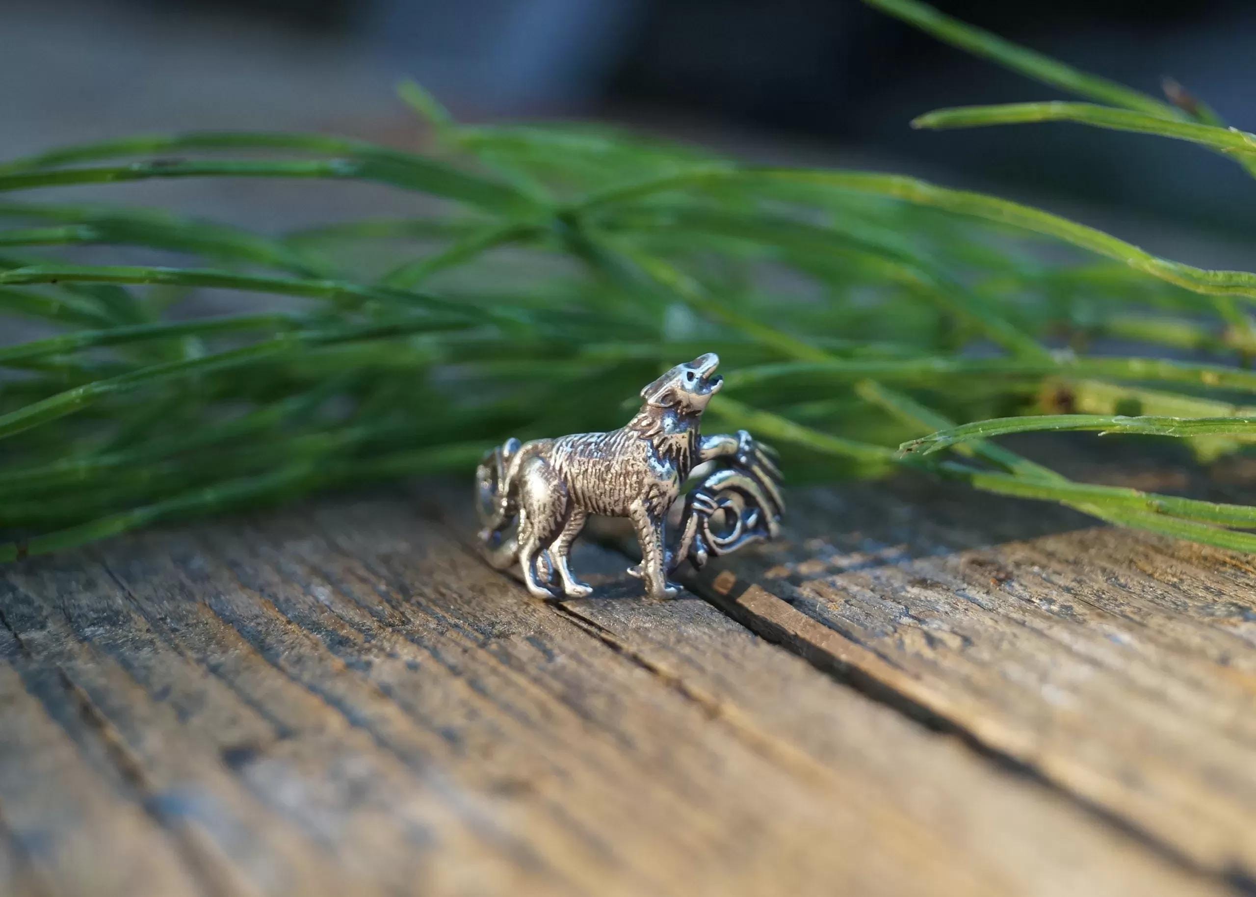 Fenrir Wolf Viking Ring