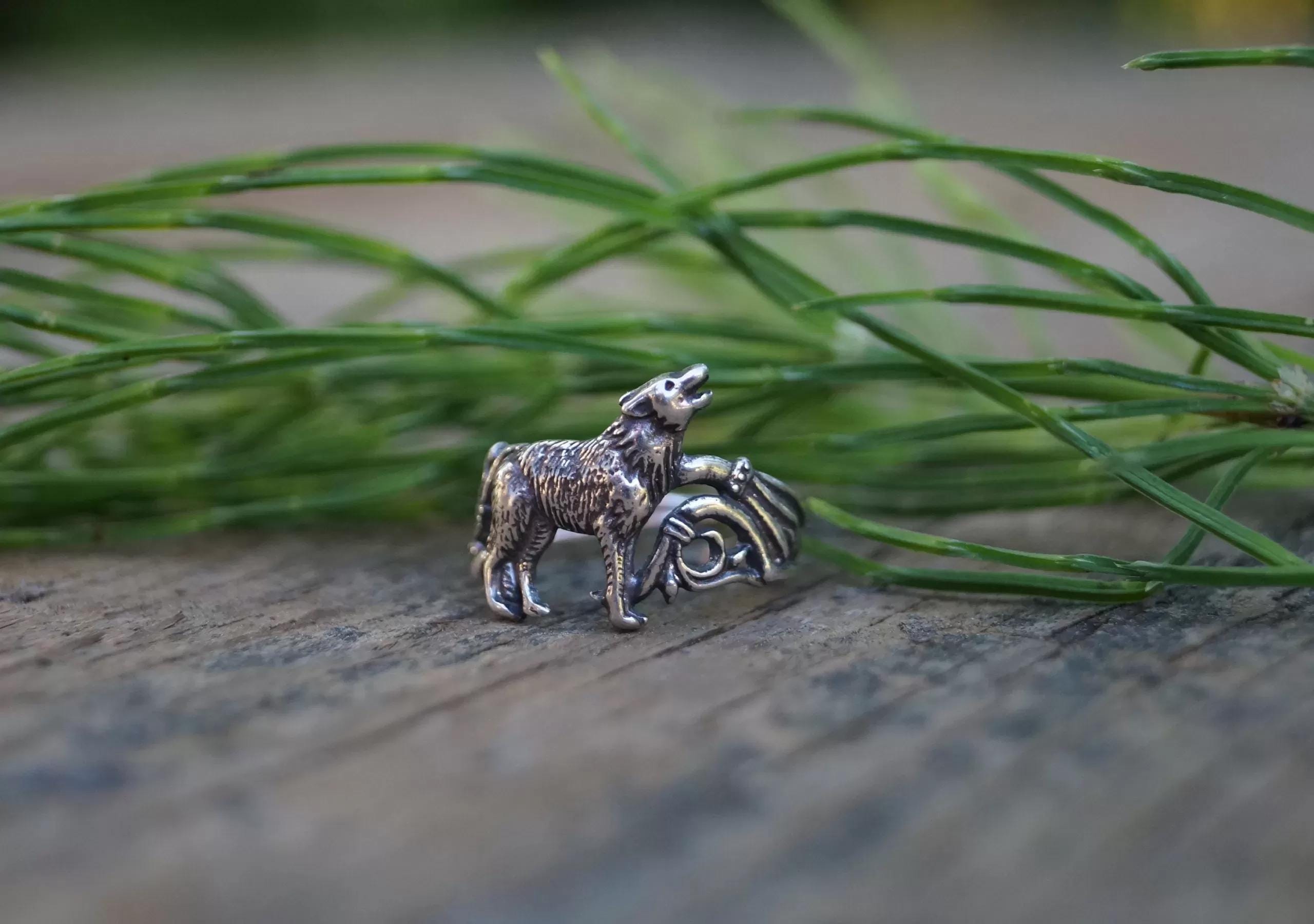 Fenrir Wolf Viking Ring