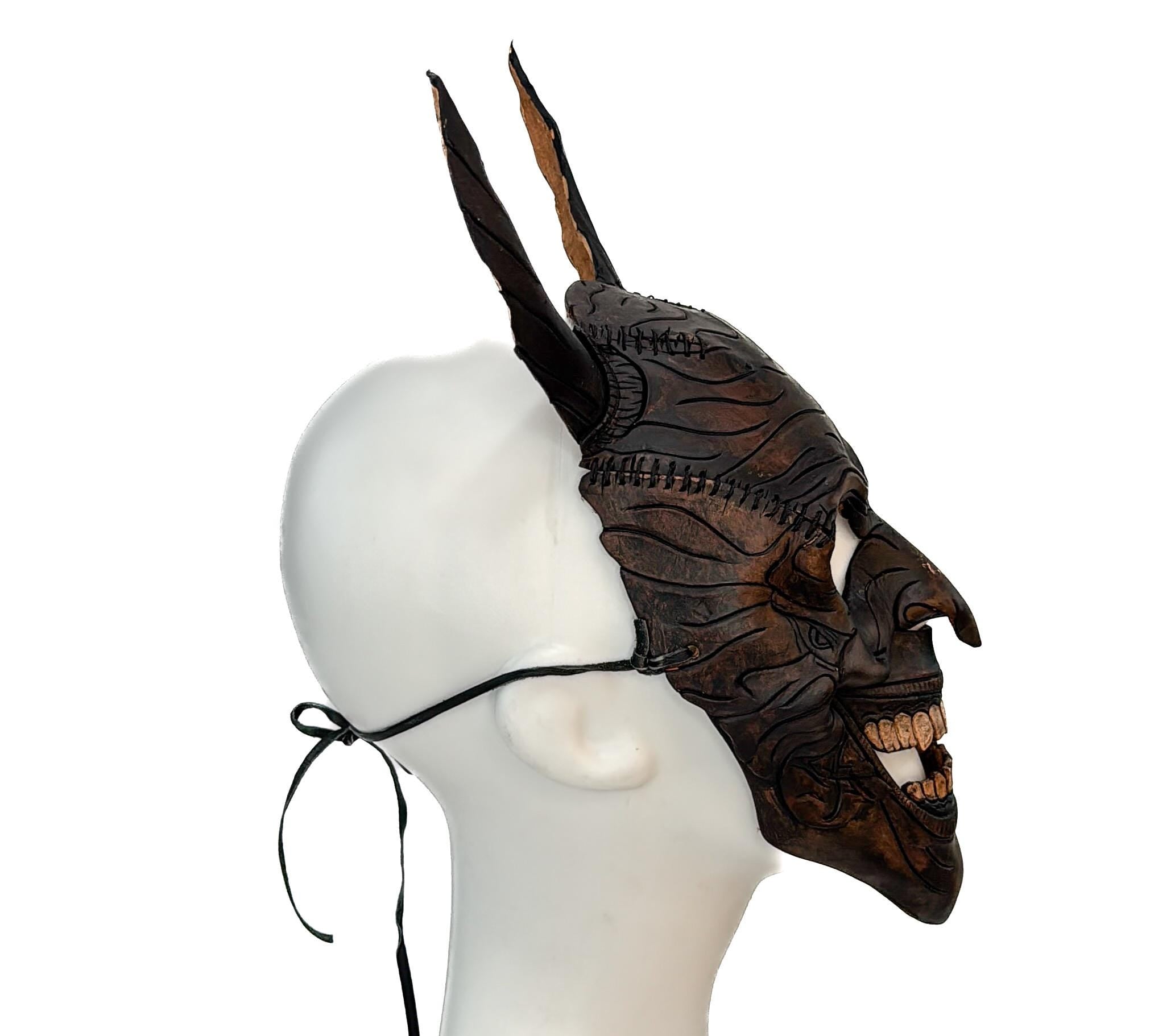 Maniacal Demon - Handmade Mask for Halloween, Performance or Cosplay Costume