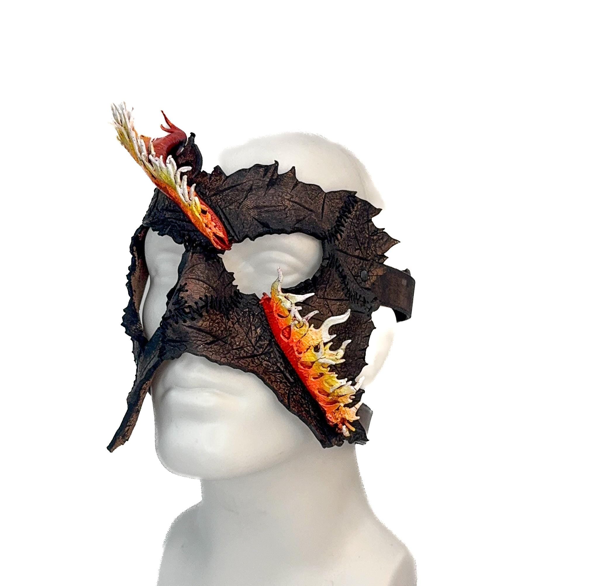 In Flames - Handmade Mask for Halloween, Performance or Cosplay Costume