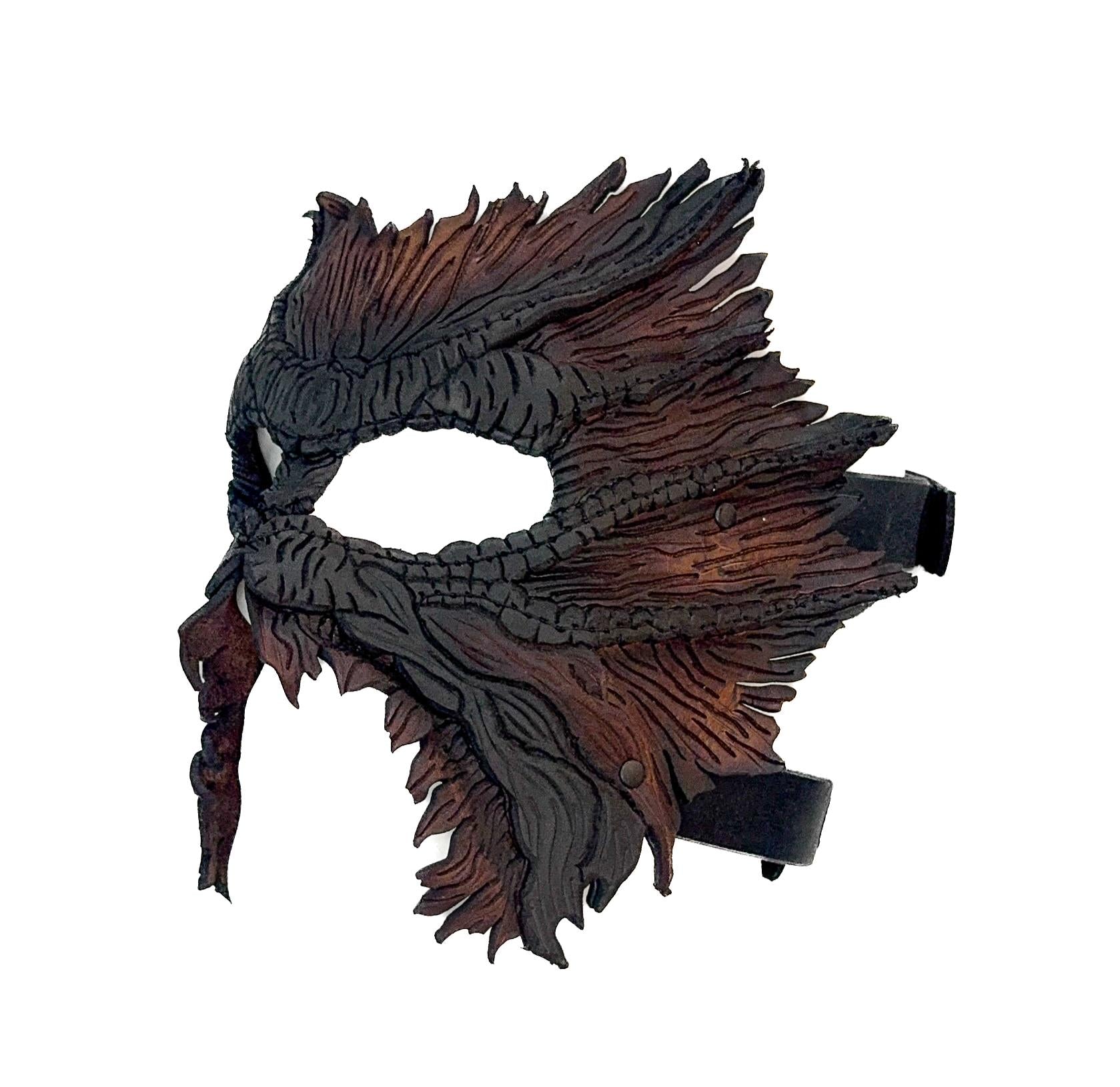 World's End - Handmade Leather Mask for Halloween, Performance or Cosplay Costume