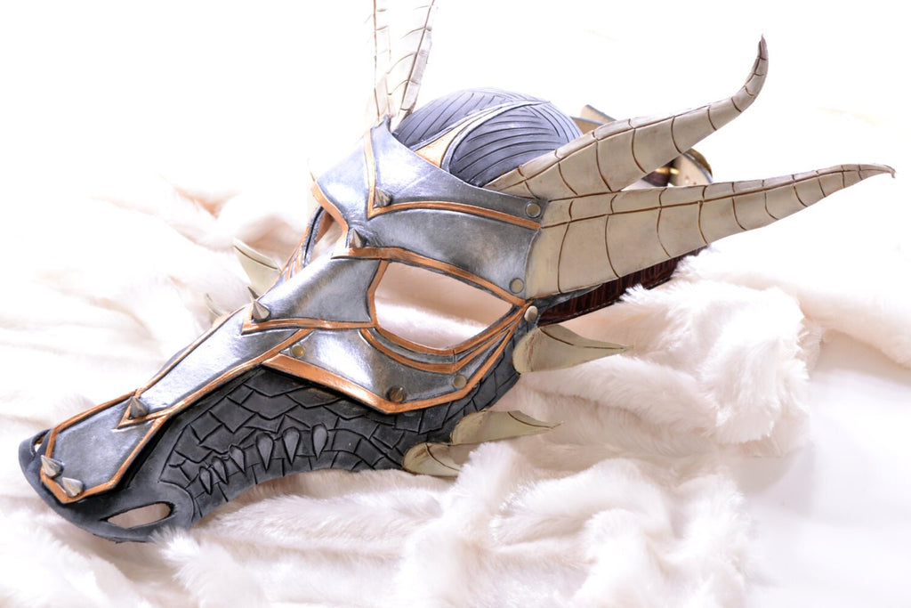 Dragon Handmade Genuine Leather Mask