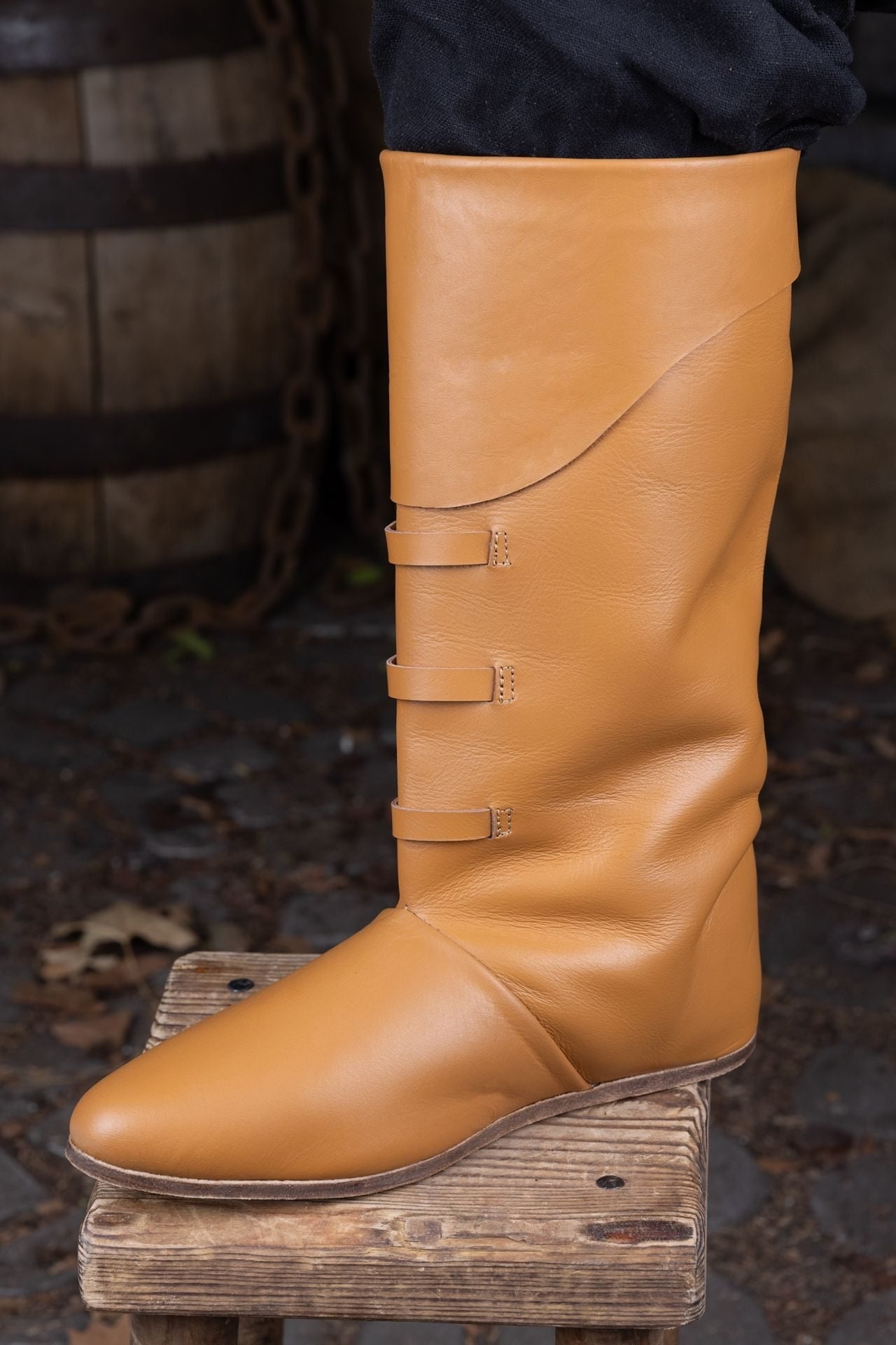 Medieval Boots Ernest Light Brown