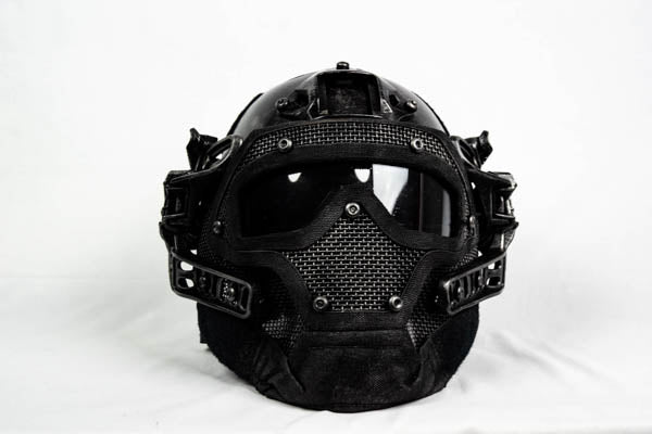 Tactical Helmet and Face Mask