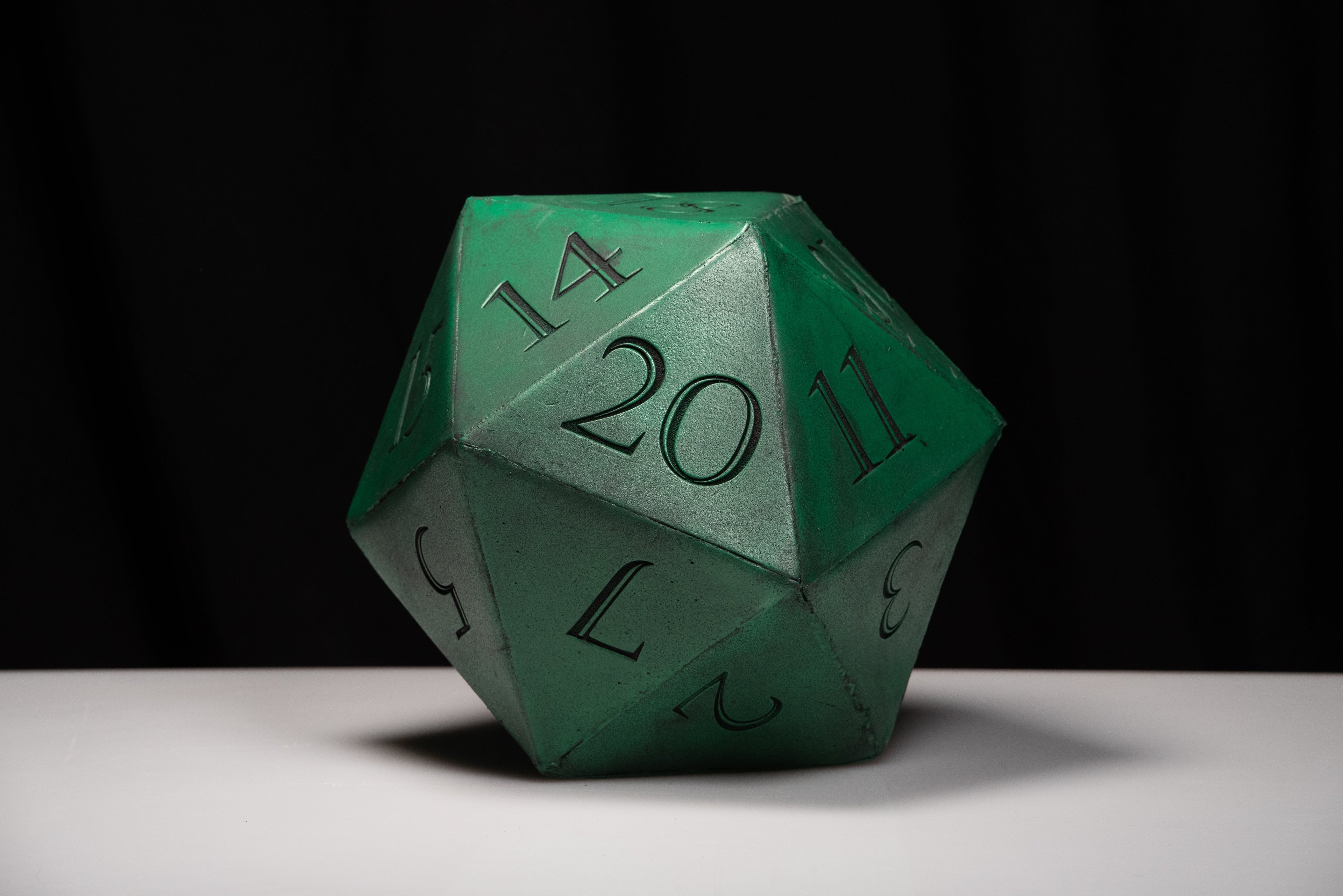 Giant D20 Die 10" Tall Display Prop