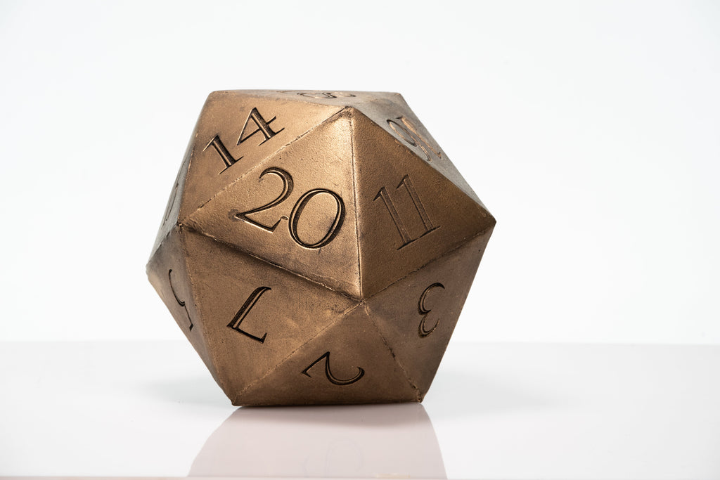 Giant D20 Die 10" Tall Display Prop